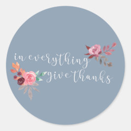 Dusty Blue in Everything Geef Bedankt Sticker
