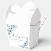 Dusty Blue Ivory Baby shower Favor Box Bedankdoosjes (Geopend)