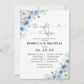 Dusty Blue Ivory de avond voor de uitnodiging (Voorkant)