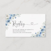 Dusty Blue Ivory Registry Enclosure Kaart (Voorkant)