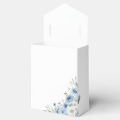 Dusty Blue Ivory Wedding Favor Box Bedankdoosjes (Geopend)
