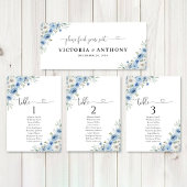 Dusty Blue Ivory Wedding Head Table Sign