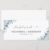 Dusty Blue Ivory Wedding Head Table Sign (Voorkant / Achterkant)