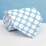 Dusty Blue Jumbo Polka Dots Custom Necktie Stropdas<br><div class="desc">Make a bold statement with this custom necktie featuring vibrant jumbo polka dots. Perfect for adding a touch of playful elegance to any outfit, this necktie is a unique and eye-catching accessory that’s sure to turn heads. Whether you’re dressing up for a special occasion or adding some personality to your...</div>