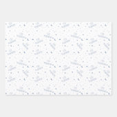 Dusty Blue Kinderen Eid Mubarak Inpakpapier Vel (Voorkant)