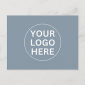Dusty Blue l Professional Company Logo Promotional Briefkaart (Voorkant)