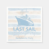 Dusty Blue laatste zeiltocht voor de Veil Bachelor Servet (Voorkant)