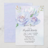 Dusty Blue Lavender Peony Vrijgezellenfeest Kaart (Voorkant / Achterkant)