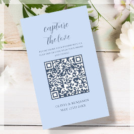 Dusty Blue | Leg de Love QR-code vast Informatiekaartje