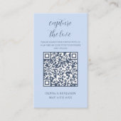 Dusty Blue | Leg de Love QR-code vast Informatiekaartje (Voorkant)