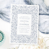 Dusty Blue   Lijst Classic Wedding Kaart