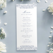 Dusty Blue   Lijst Classic Wedding Menu