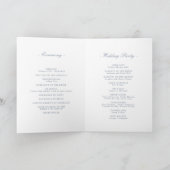 Dusty Blue   Lijst Classic Wedding Programma (Binnen)
