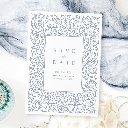 Dusty Blue   Lijst Classic Wedding Save The Date