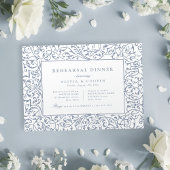 Dusty Blue   Lijst repetitie diner Kaart