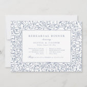 Dusty Blue   Lijst repetitie diner Kaart (Voorkant)