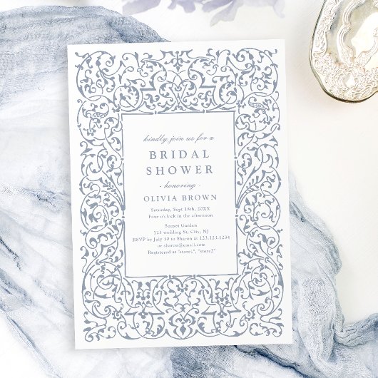 Dusty Blue   Lijst Vrijgezellenfeest Kaart