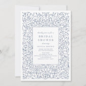 Dusty Blue   Lijst Vrijgezellenfeest Kaart (Voorkant)