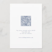 Dusty Blue   Lijst Wedding Details Informatiekaartje (Achterkant)