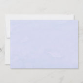 Dusty Blue Lila Peony Rehearsal Dinner Kaart (Achterkant)