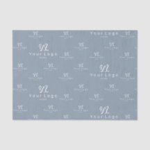 Dusty Blue Logo patroon Business Brand Packaging
