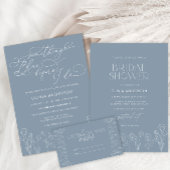 Dusty Blue Love in Bloom Vrijgezellenfeest Gift La Cadeaulabel