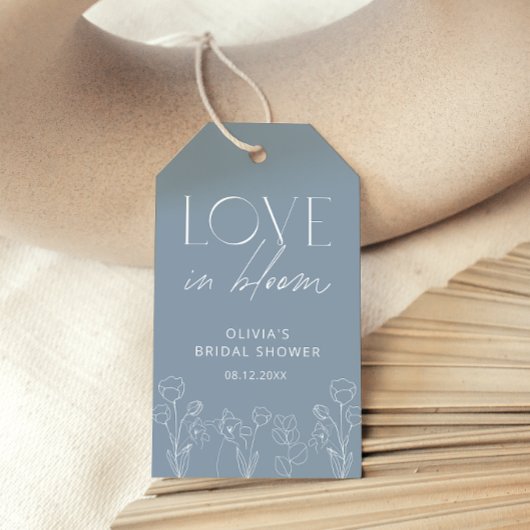 Dusty Blue Love in Bloom Vrijgezellenfeest Gift La Cadeaulabel