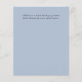 Dusty Blue Magnolia BUDGET Weddenschap Flyer (Achterkant)