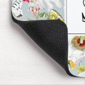  Dusty Blue Mariposa Monogrammed Muismat (Hoek)