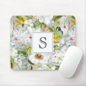  Dusty Blue Mariposa Monogrammed Muismat (Met muis)