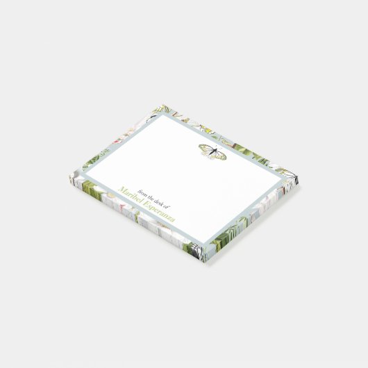 Dusty Blue Mariposa  Post-it Notes (Schuin)