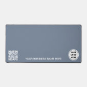 Dusty Blue Marketing Company Logo & QR Code Bureaumat (Voorkant)