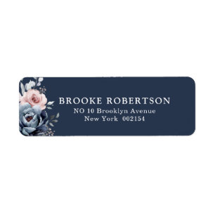 Dusty Blue Mauve Roos Pink Slate Floral Wedding L Etiket