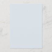 Dusty Blue Mauve Roos Roze leisteen bruiloft Detai Informatiekaartje (Achterkant)