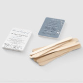 Dusty Blue Meadow Trouwprogramma Handwaaier (Niet-gemonteerd)