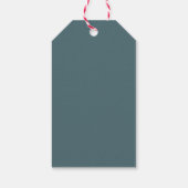 Dusty Blue Merry en Bright Gift Labels Cadeaulabel (Achterkant)