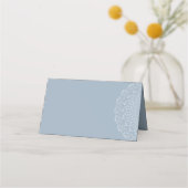 Dusty Blue met White mandala Blank Place Kaarten Plaatskaartje (Voorkant)