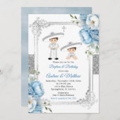 Dusty Blue Mexicaanse broers en zussen Jongens Doo Kaart (Voorkant / Achterkant)