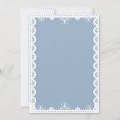 Dusty Blue Mexican Boy baby shower papel picado Kaart (Achterkant)