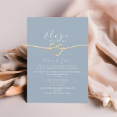 Dusty Blue Micro Wedding Kaart