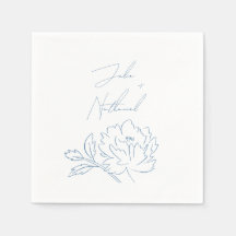 Dusty Blue Minimalist Botanical Wedding