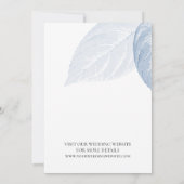 Dusty blue Minimalist Save the Date Invitation Kaart (Achterkant)