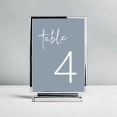 Dusty Blue Minimalist Script Vrijgezellenfeest Fla Kaart