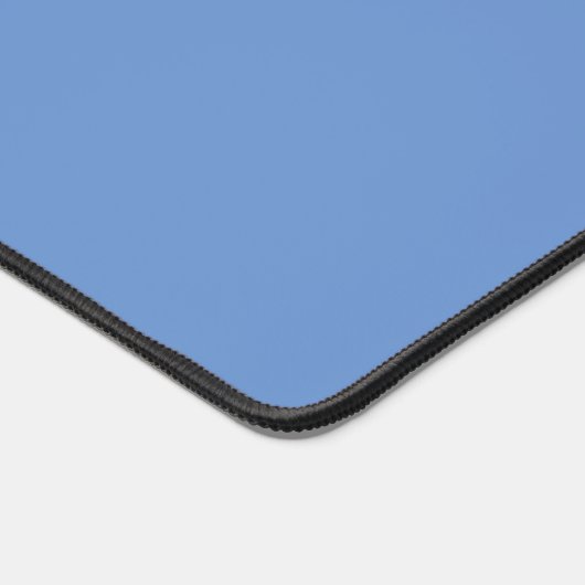 Dusty Blue Minimalistisch monogram Bureaumat (Hoek)