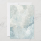 Dusty Blue Modern Abstract Save the Date (Achterkant)