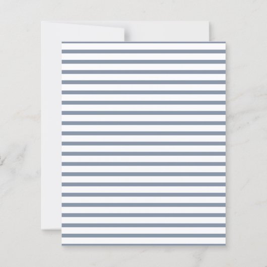 Dusty Blue | Modern Baptism Invitation (Achterkant)