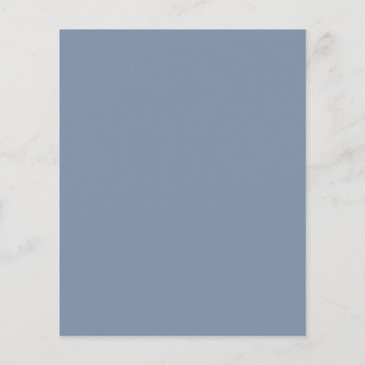 Dusty Blue Modern Budget Bat Mitzvah (Achterkant)
