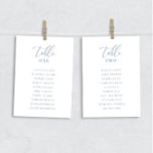 Dusty Blue Modern Elegant Trouwtafel Zitje Kaart