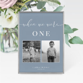 Dusty Blue Modern Elegant Wedding Age Tafelnummer