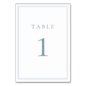 Dusty Blue Modern minimalist Wedding Kaart (Voorkant)